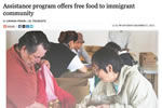 Assistance program offers free food to immigrant community